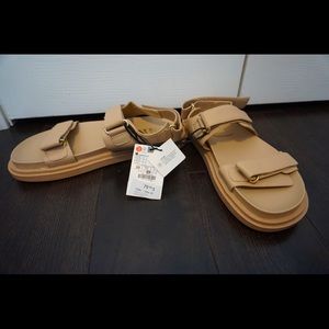 Zara genuine leather sandals. Size 39